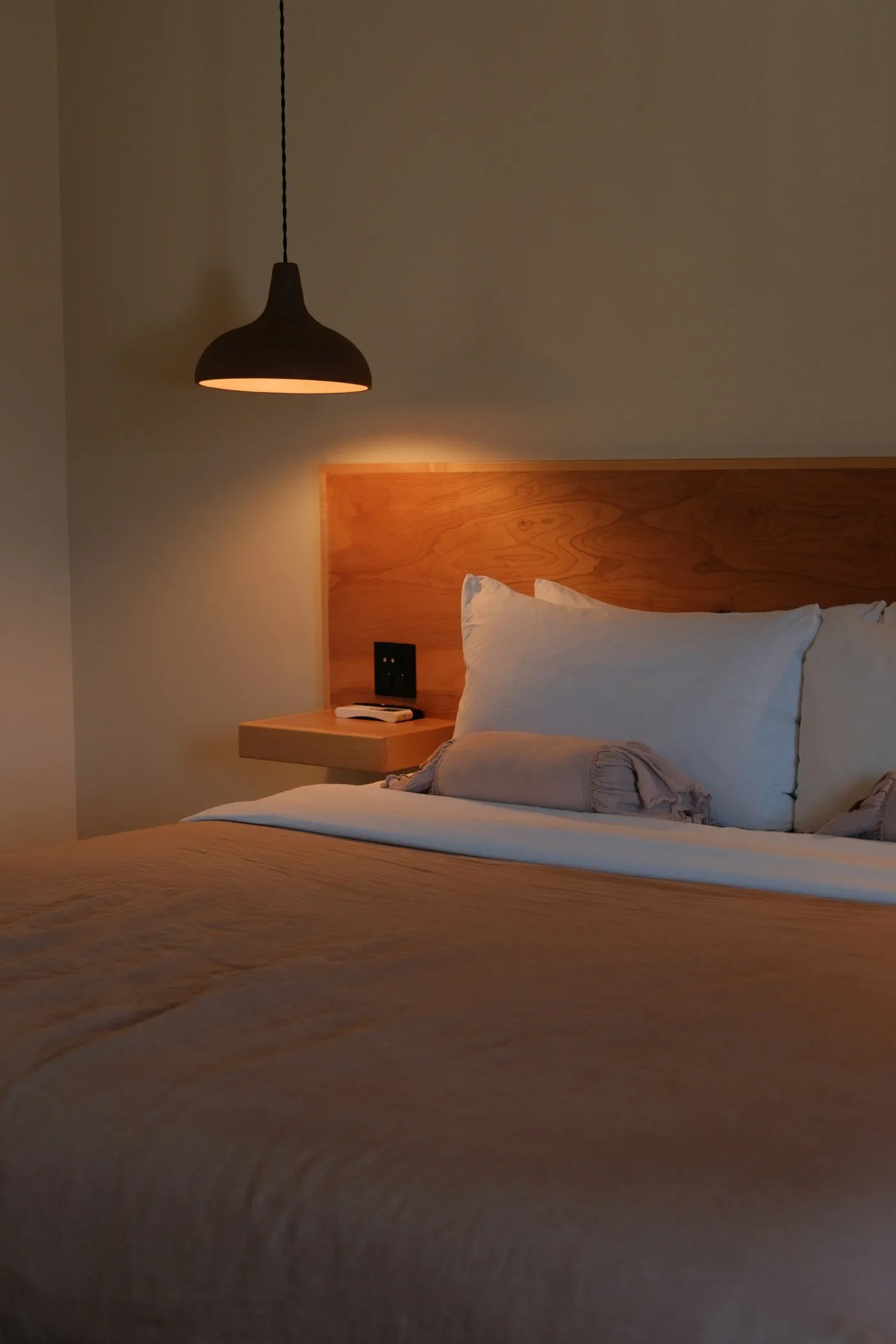 Belgravia Bedside Table styled in a room