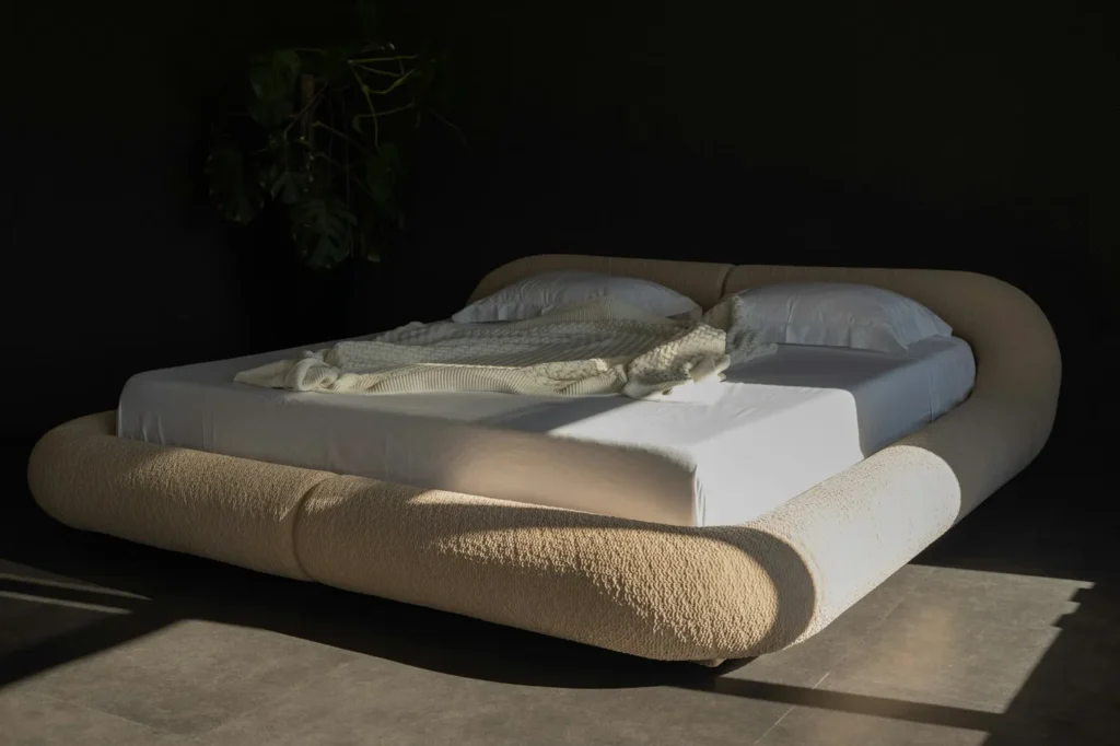 Belle Boucle Curve Ottoman Bed