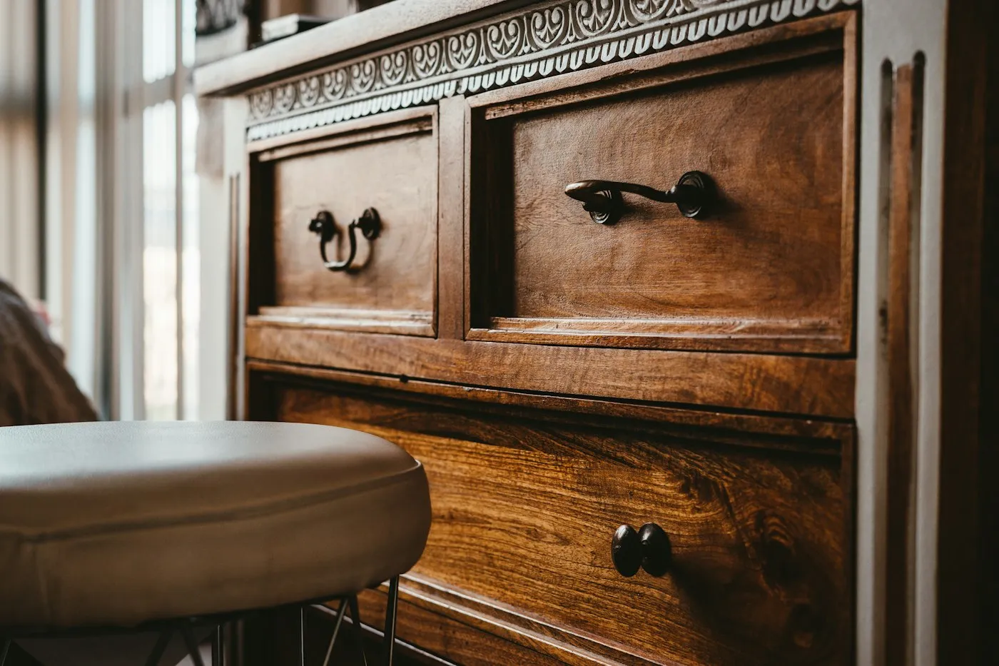 Kensington Chest of Drawers styled in a room