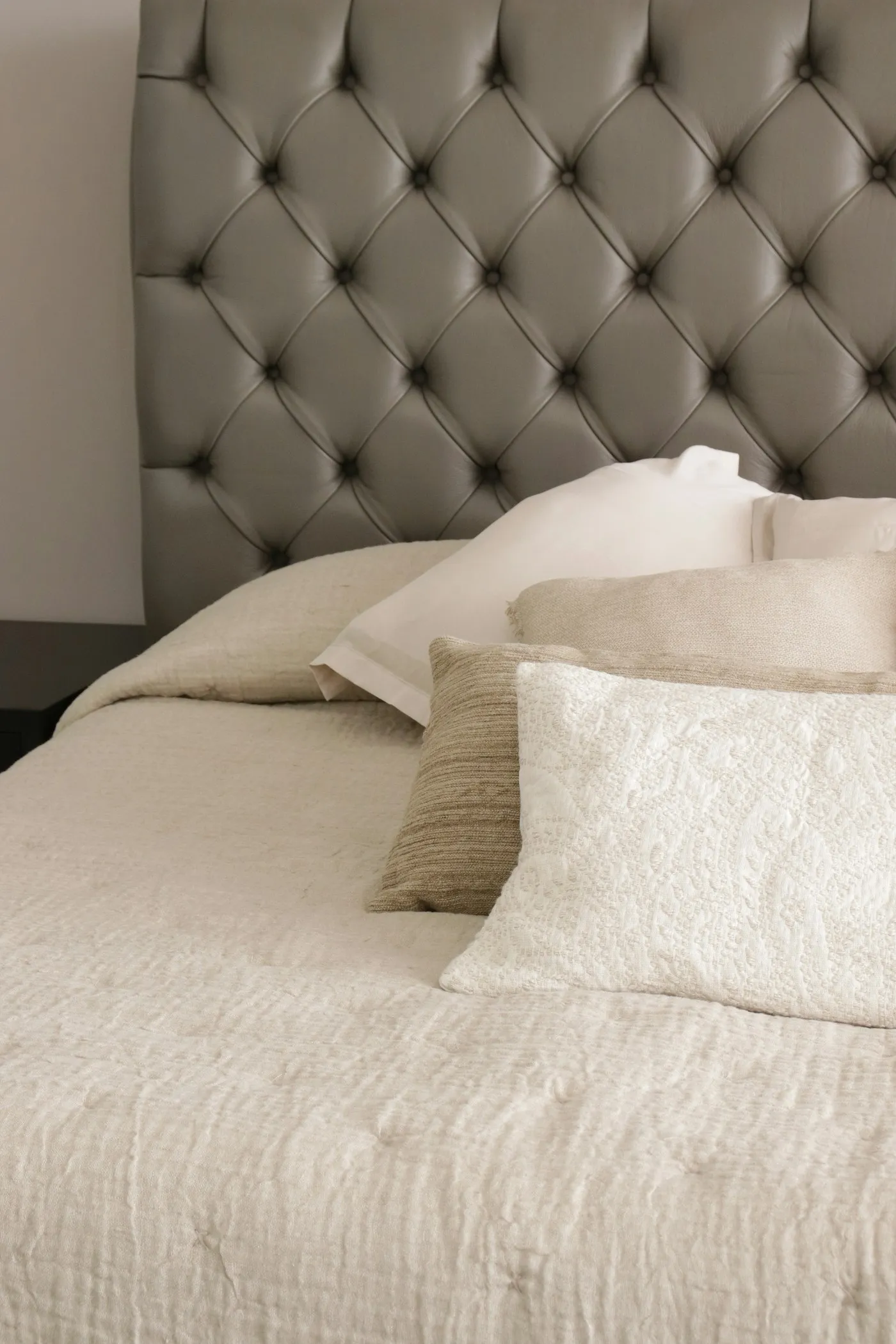 Mayfair Cushion Ottoman Bed styled in a room