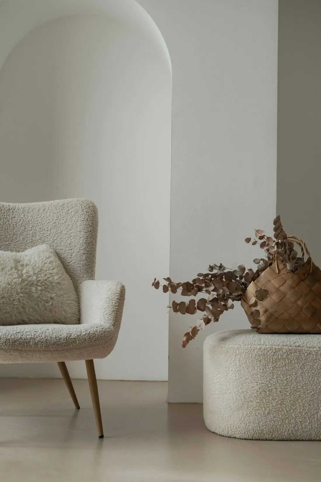 Nova Boucle Dining Chair styled in a room