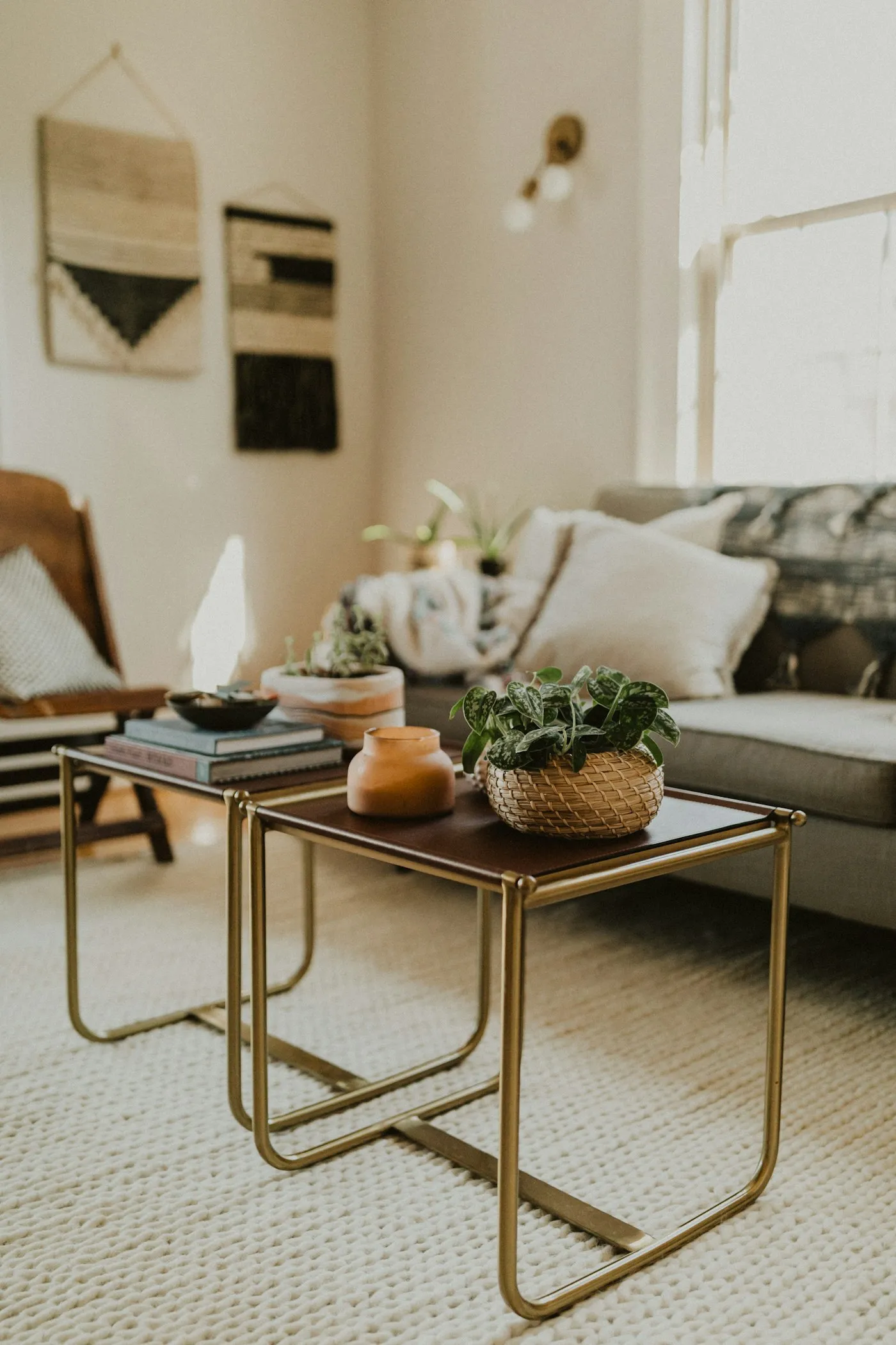 Opal Coffee Table styled in a room