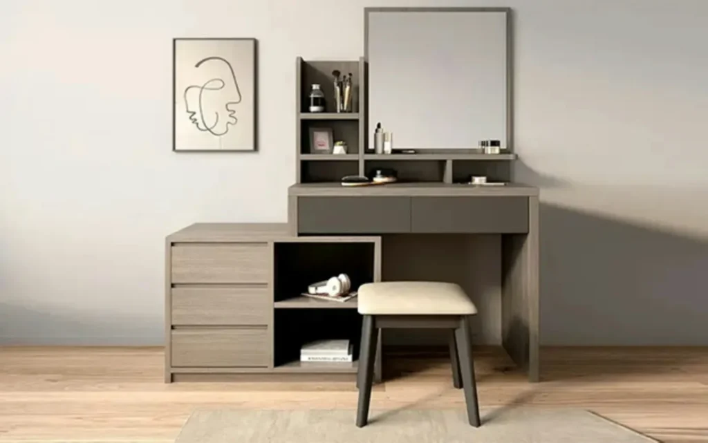 Opal Dressing Table & Mirror